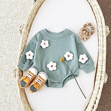 A 22974 Long Sleeve Triangle Crawling Suit �ƶ������� �羳��