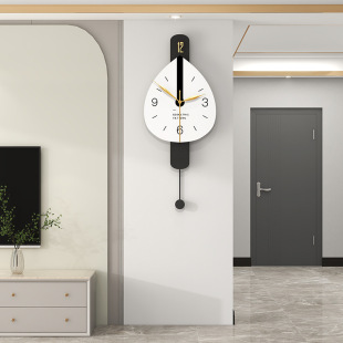 Clock Wall Clock Creative Living Room Household Simple Fashion Water Drop Decoration Restaurant Mute Wall High-level Sense Clock