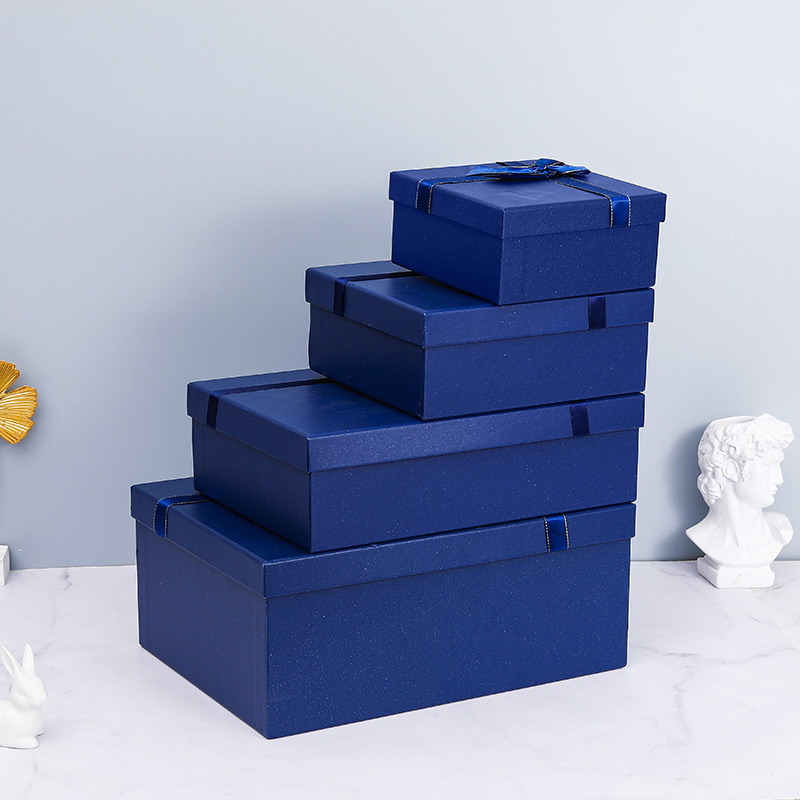 Caja de regalo con tapa y base, caja de regalo de lujo para el Festival del Medio Otoño, cumpleaños, caja de regalo para bricolaje, caja vacía al por mayor