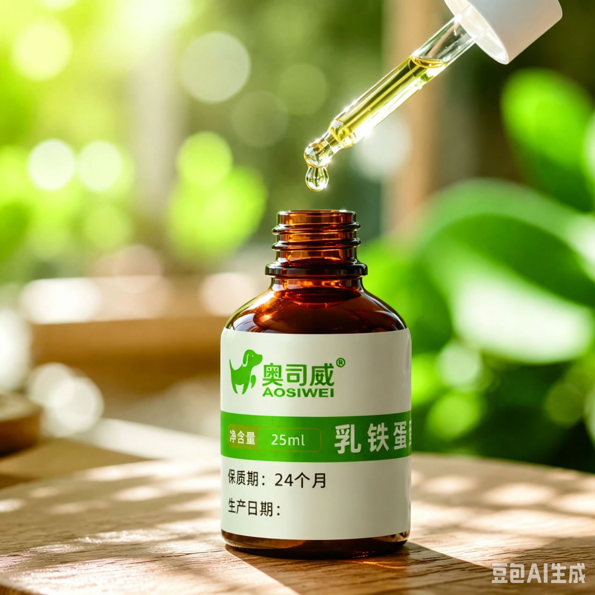 Pet nutritional supplement lactoferrin oral liquid