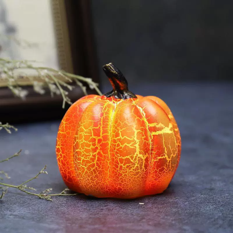 Новые поступления, кроссбордHalloween тыквы, светящиеся смолы тыквы, реквизит для костюма на Хэллоуин, настольные украшения