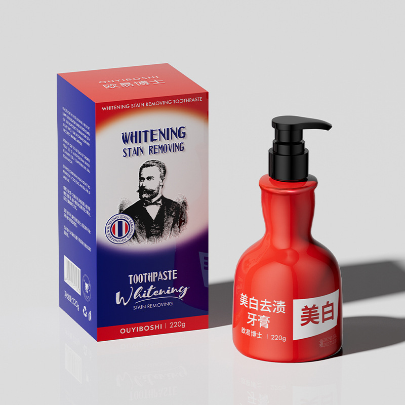 卸売 Dr. Ouyi 美白と汚れ除去歯磨き粉、歯を強化し、歯ぐきを保護し、タバコの汚れ、茶渋、口臭を除去するプッシュ式歯磨き粉|undefined