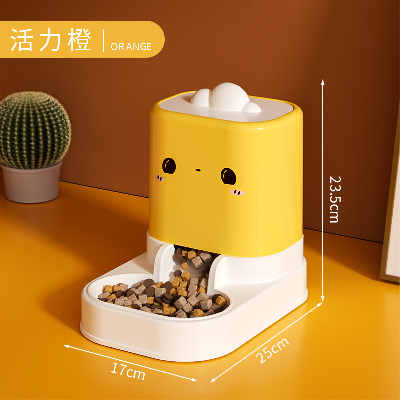 猫用ウォーターディスペンサー、自動給餌器、給水器、電気不要の猫用飲料水と餌やりボウル、猫ボウル、猫と犬のペット|undefined
