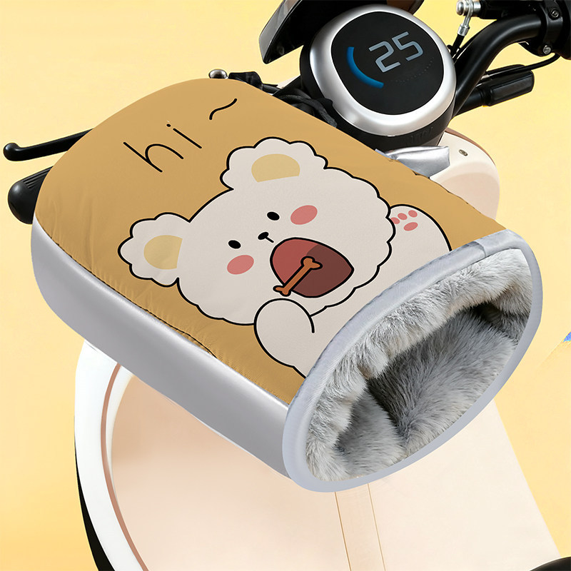 겨울 장갑 손가락 구멍 디지털 인쇄 욕심 많은 강아지