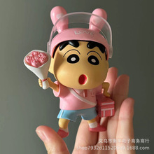 送花小新蜡笔小新外卖cos动漫模型潮玩手办可爱桌面摆件送人礼物