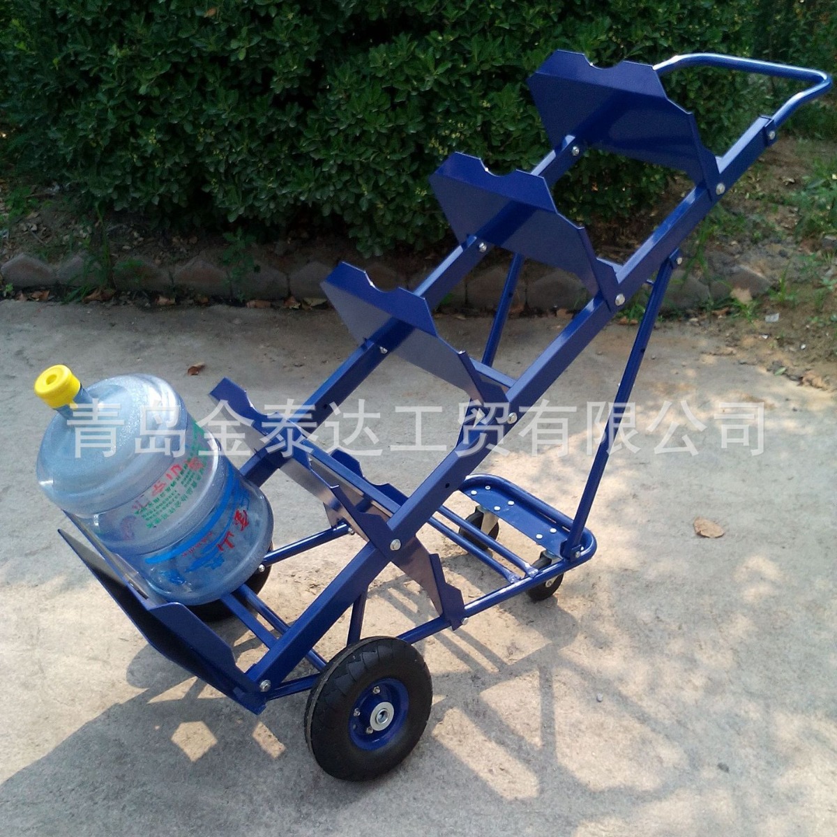 四轮便携水桶车可折叠大载重大桶水车多功能拉货拉水车