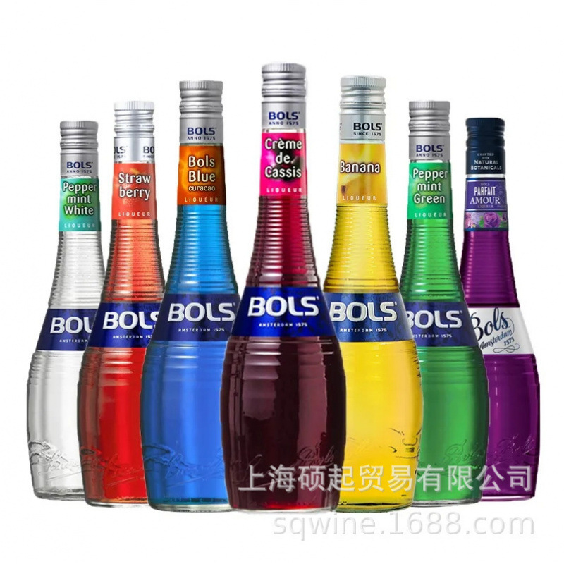 波士蓝橙莓黑加仑白橙皮蛋黄BOLS波士力娇酒