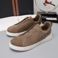 Brown with white sole
