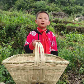 贵州产地批发水果蔬菜采收竹篮收纳筐竹编提篮竹制品牢固结实