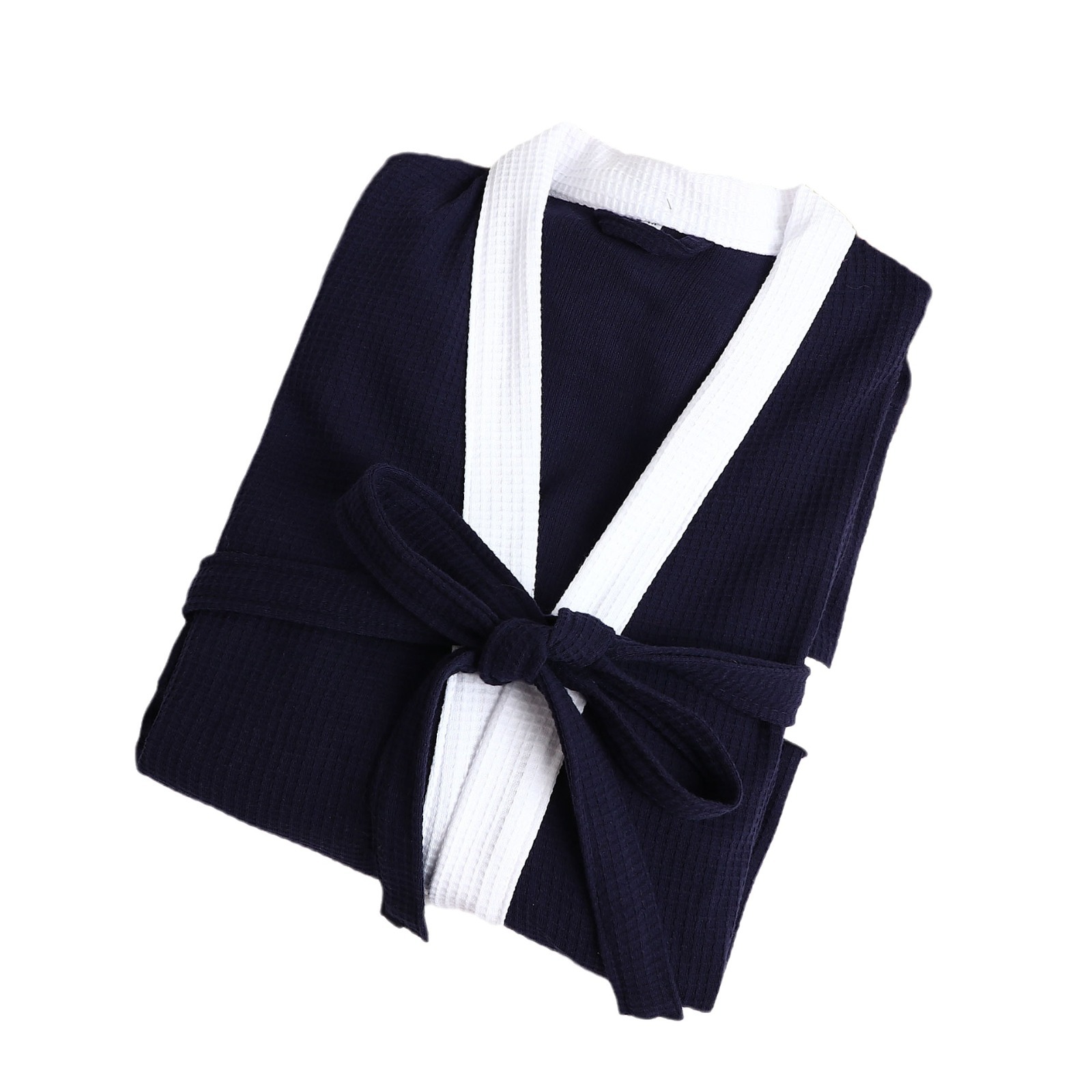 Comercio exterior transfronterizo hotel de cinco estrellas algodón hombres waffle camisón Albornoz sudor vapor sauna Albornoz Toalla de aguas termales