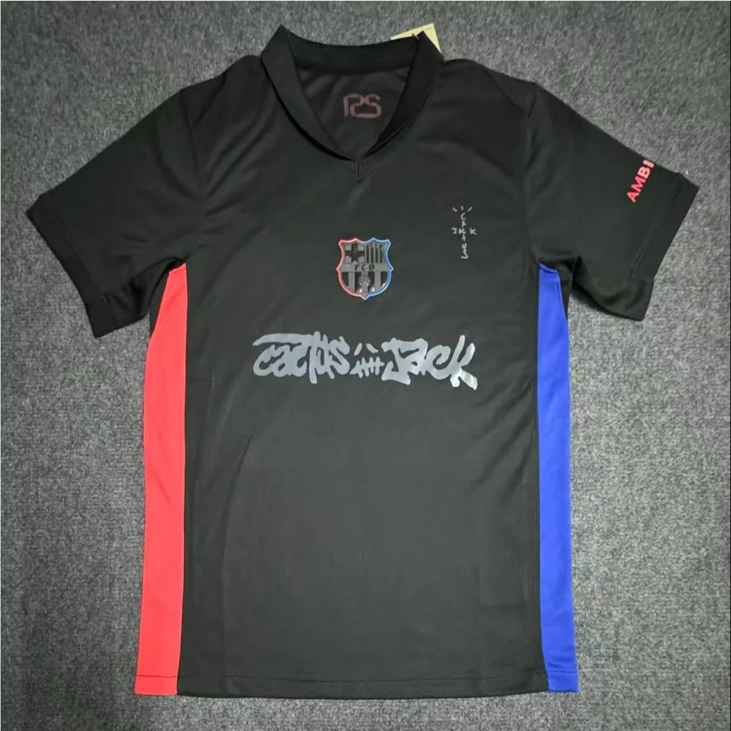 Cactus Jack x Nike x FC Barcelona 2024/25 Special Edition Jersey Black