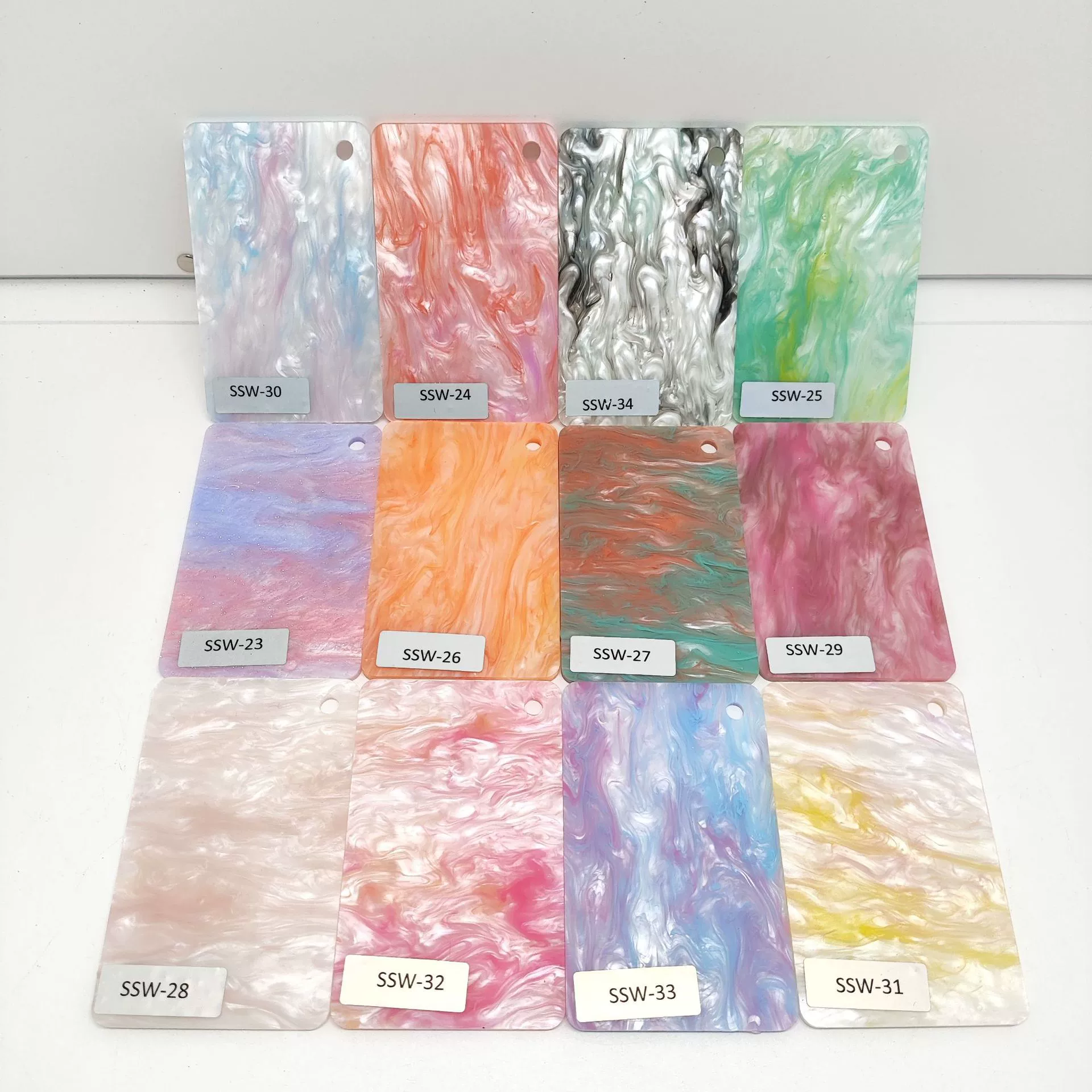 Новый цветной перламутровый градиент пластины слюда акриловая фабрика прямых продаж оптовая плексиглас акриловая пластина