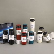 日式304不锈钢保温杯简约时尚磨砂直身杯男女情侣户外真空元素杯