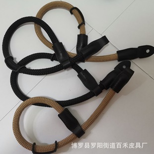 Camera Wrist Strap Sling, Genuine Leather Camera Hand Sling, First Layer Cowhide Plus Nylon Climbing Rope Camera Sling