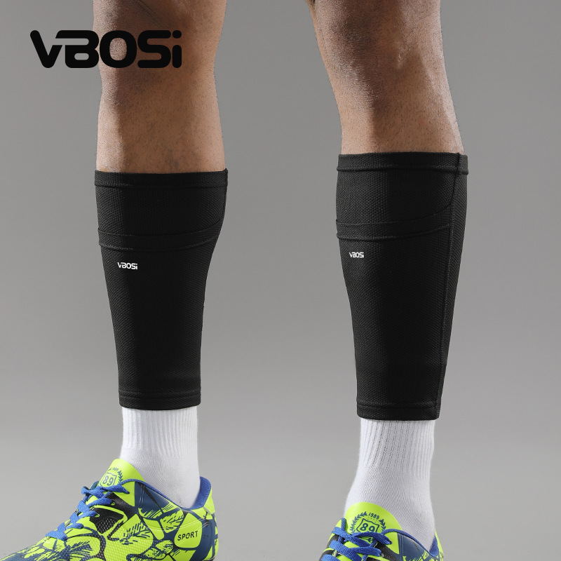 Leg Guard Socks for Adults and Teenagers, High-Elastic Sock Cuffs with Insert-Style Double-Layer Protective Sleeves for Football Sports