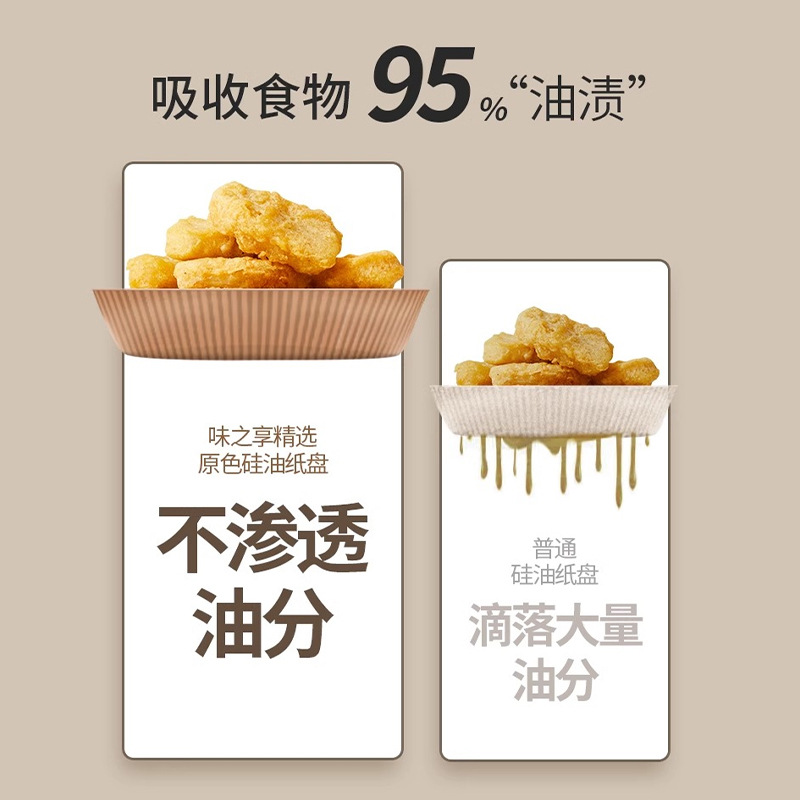 bandeja de papel especial para freidora de aire, almohadilla de papel de absorción de aceite resistente a altas temperaturas para horno de alimentos, papel de grasa para parrilla, bandeja de papel para barbacoa