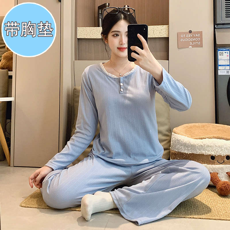 F-가슴 패드 포함 676-회색 파란색