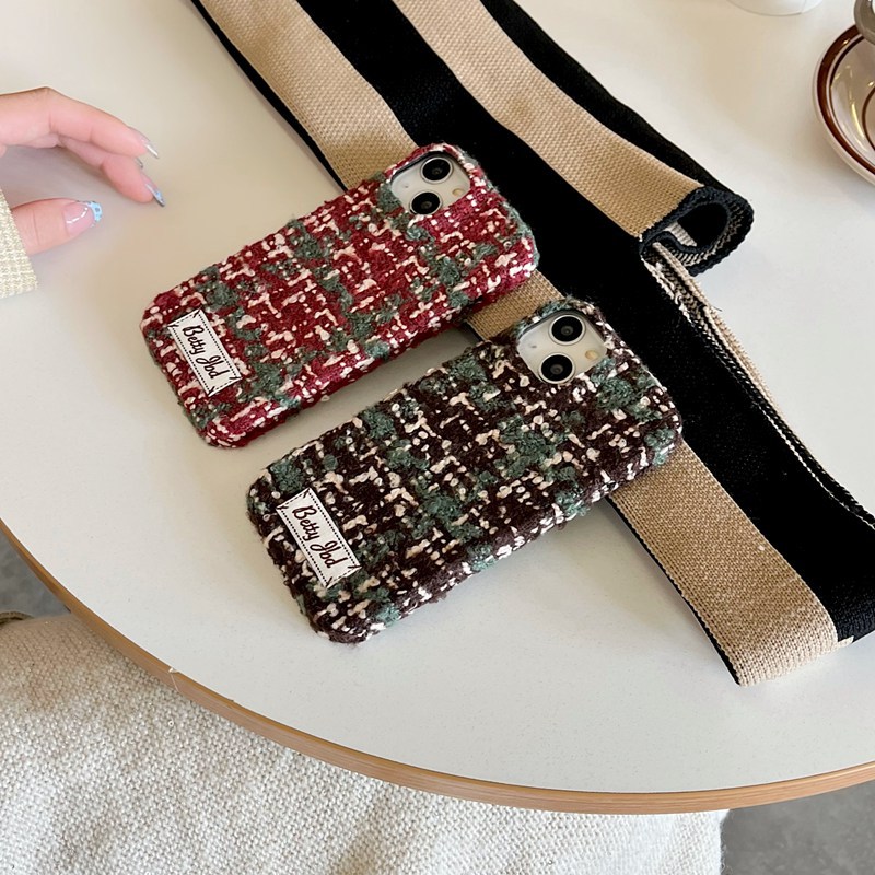 Velvet Phone Case For Iphone 16 Pro Max Patterned Cover_voghion.com