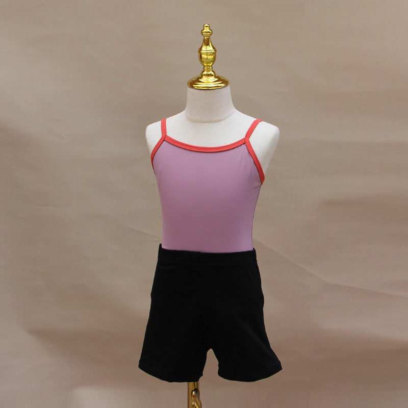 子供のダンス服の女の子の夏のストラップの連体服の幼児の練習の体操服のバレエの試験級の演出の形の服|undefined