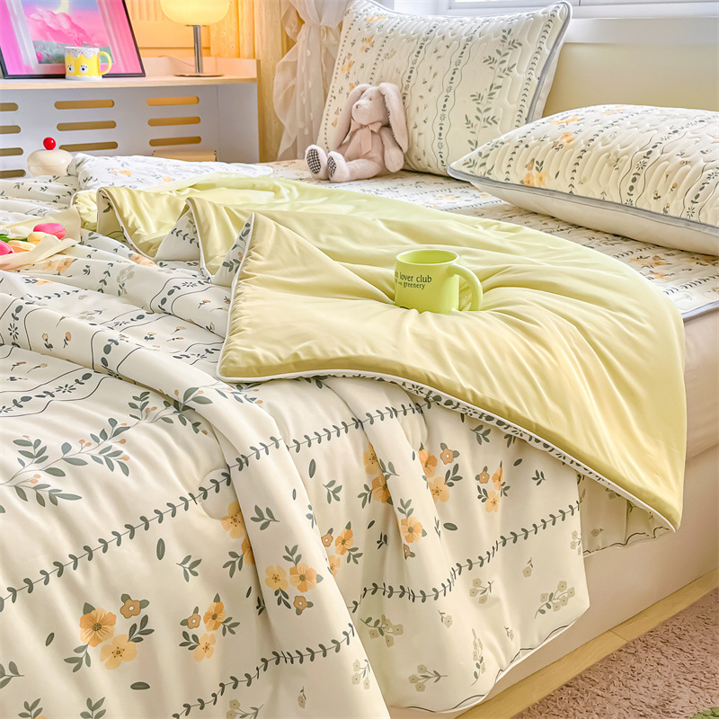 Sensación fresca de verano, edredón de hielo, edredón fresco de verano, edredón de aire acondicionado, edredón doble, dormitorio de estudiantes, edredón de verano, lavable a máquina image 12