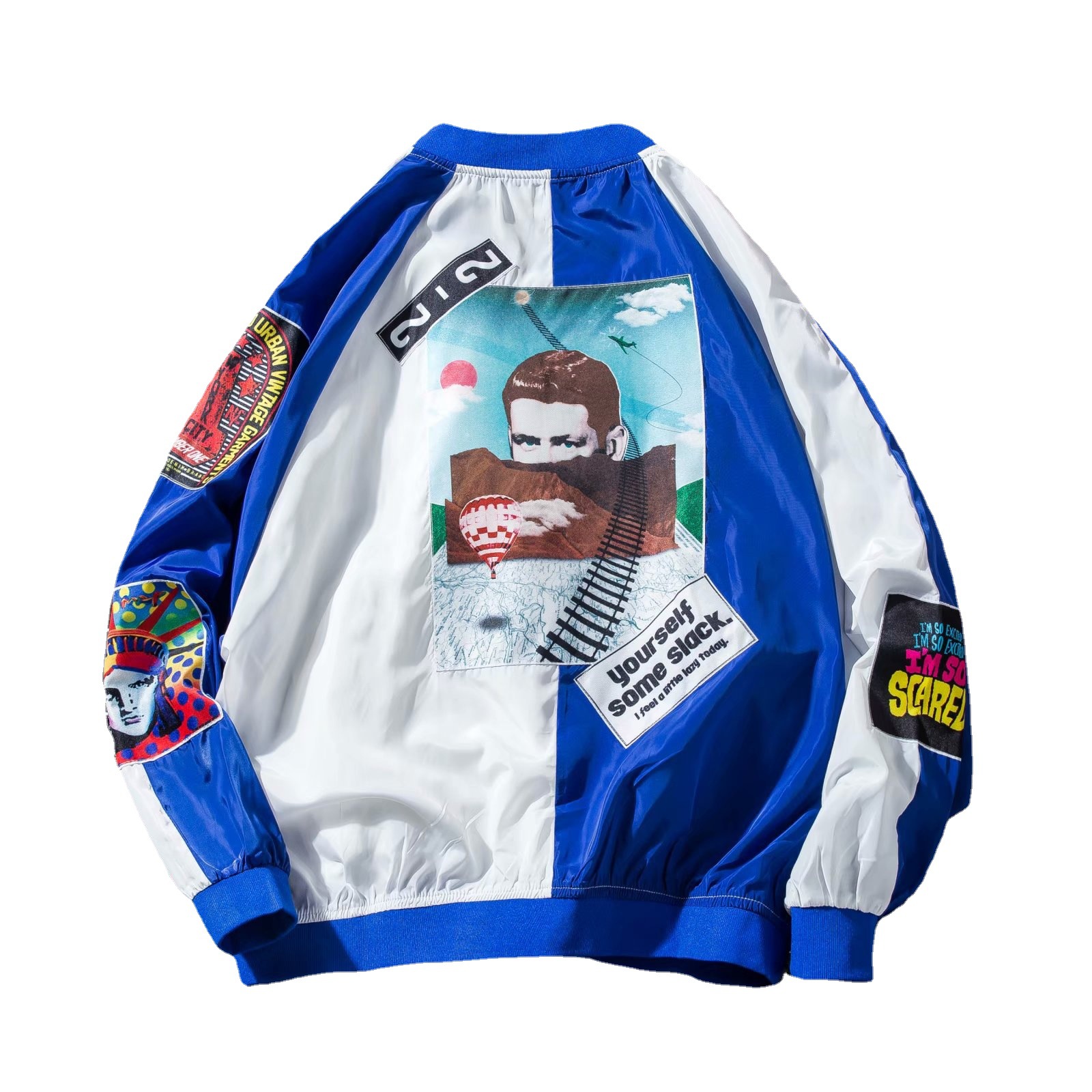 Chaqueta de los hombres primavera y otoño delgada moda coreana delgada chaqueta casual guapo juventud madura ropa de los hombres