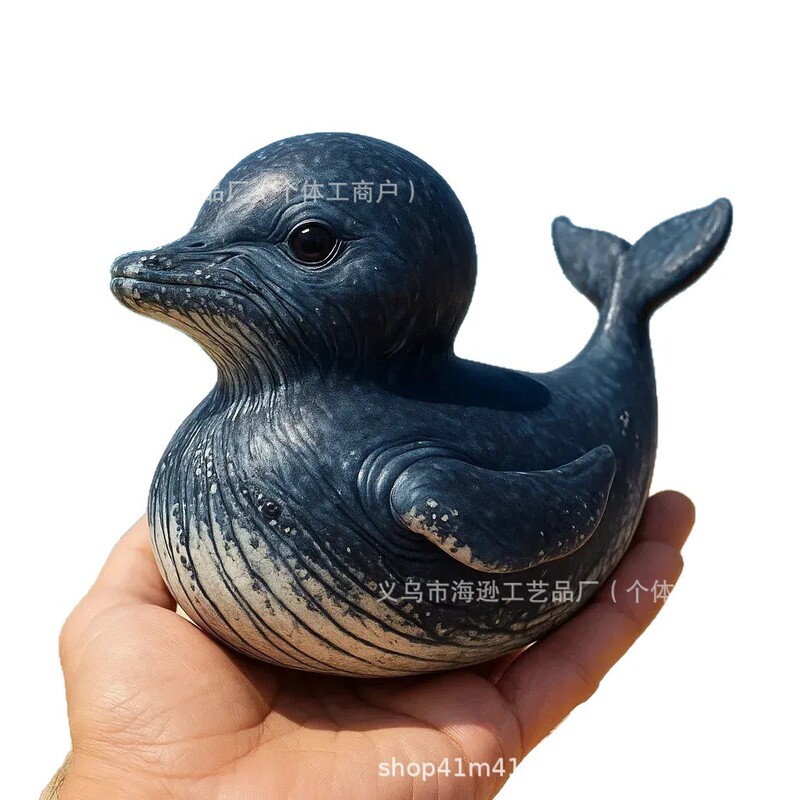国境を越えた新しい海洋生物-アヒルの装飾品動物のかわいい樹脂の装飾品|undefined