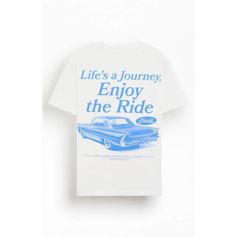 Specially Designed for Cross-Border Sales, Pure Cotton, Unisex Style, Pacsun Men's Life's a Journey T-Shirt