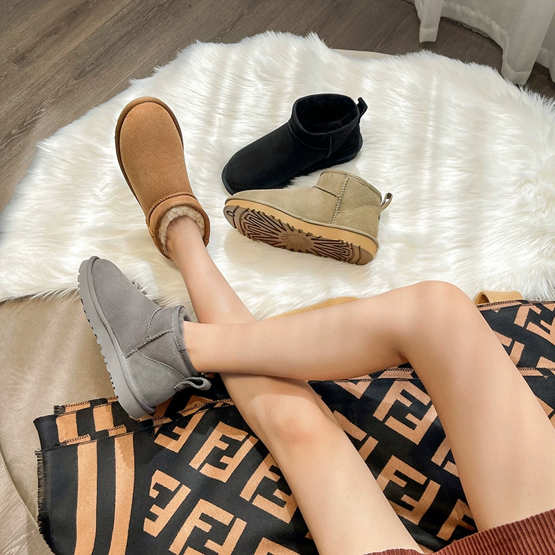Winter warm boots for leisure platform, 2023, Korean style