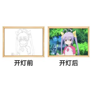 Leisurely Daily King Palace Lianhua Lighting Painting Animation Peripheral Secondary Desktop Frame Ornaments