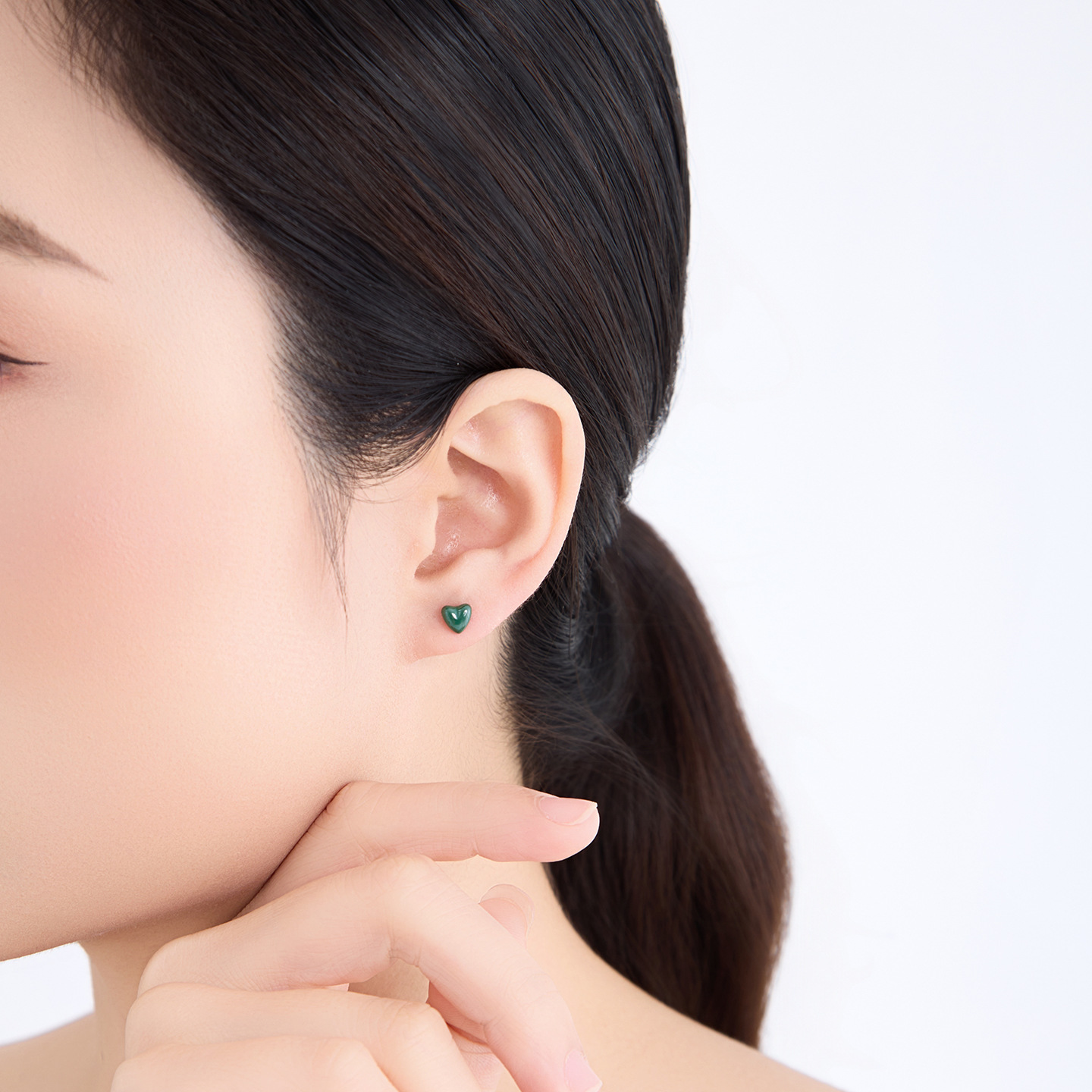 Pendientes de Cerámica en Forma de Corazón 3 Pares Galvanizado para Mujer