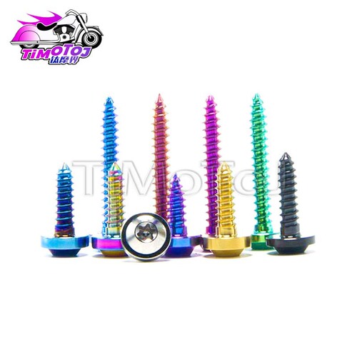 Titanium Alloy Self-Tapping Screw with M4/M5 Thread for Motorcycle & Electric Vehicle Shell, TMJ M4/M5