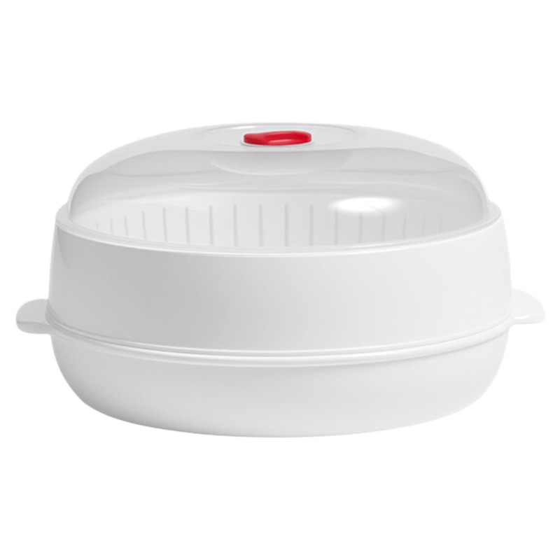 vapor de calor especial para horno de microondas para verduras calientes de grado alimenticio con agua de doble capa engrosada recipiente de vapor caja de platos de vapor caja de almuerzo