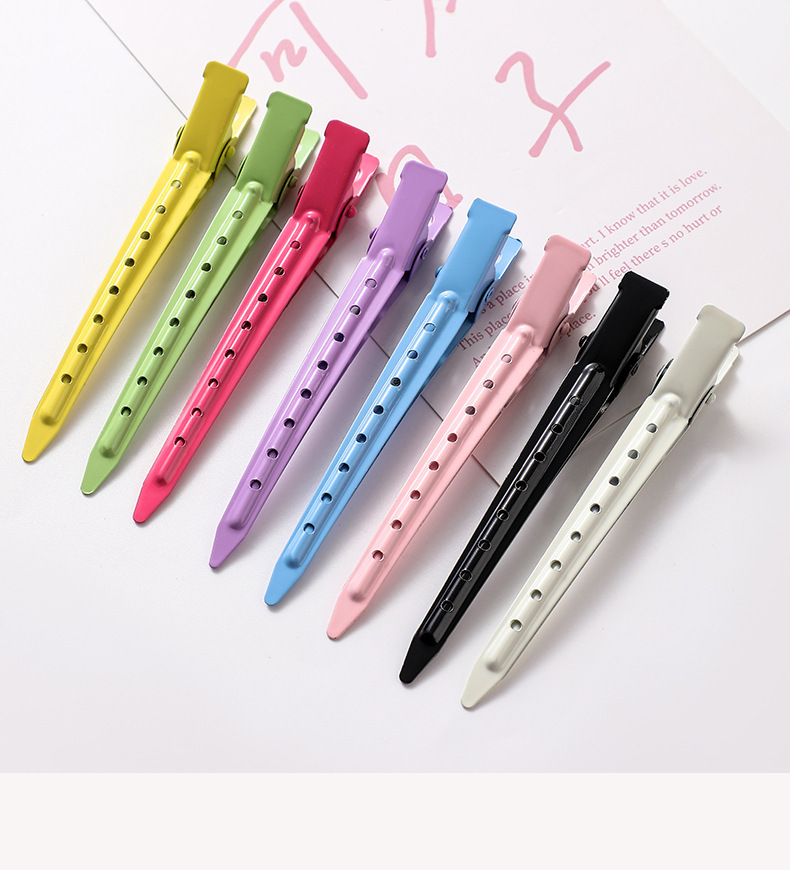 Haarwuzel-Volumen-Clip seitlicher Pony Make-up Positioning farbige Haarspange hohe Scheitel spitz geschnäbelter Clip Entenschnabel-Haarspange Haarclip