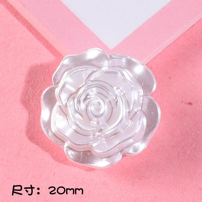Perla grado borde dorado Borde de plata Rosa crema pegamento teléfono caso DIY material hecho a mano decoración creativa