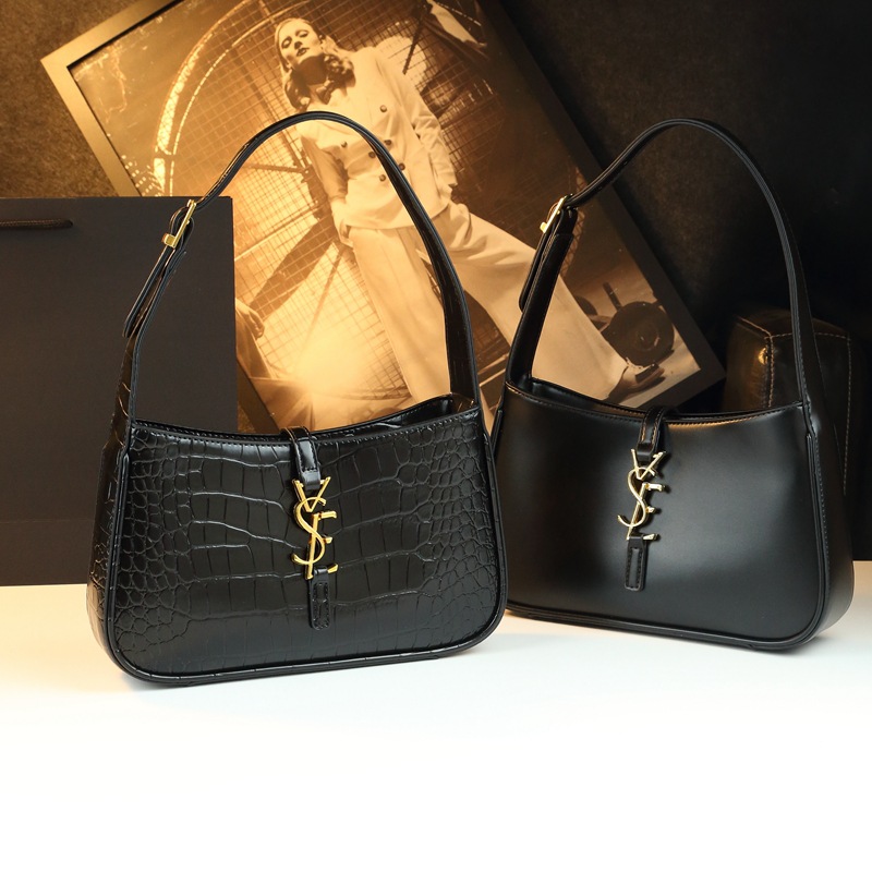 Niche Minimalist Genuine Leather Women's Bag 2025 New French Fashion Underarm Bag Luxury Versatile Shoulder Bag - Thumbnail 3