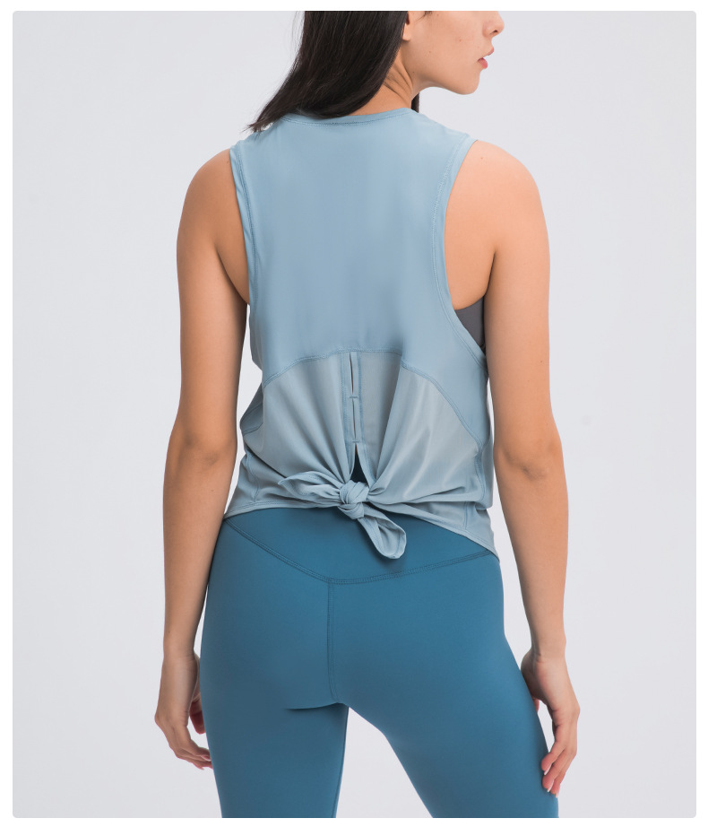 solid color back straps loose yoga vest NSDQF127348