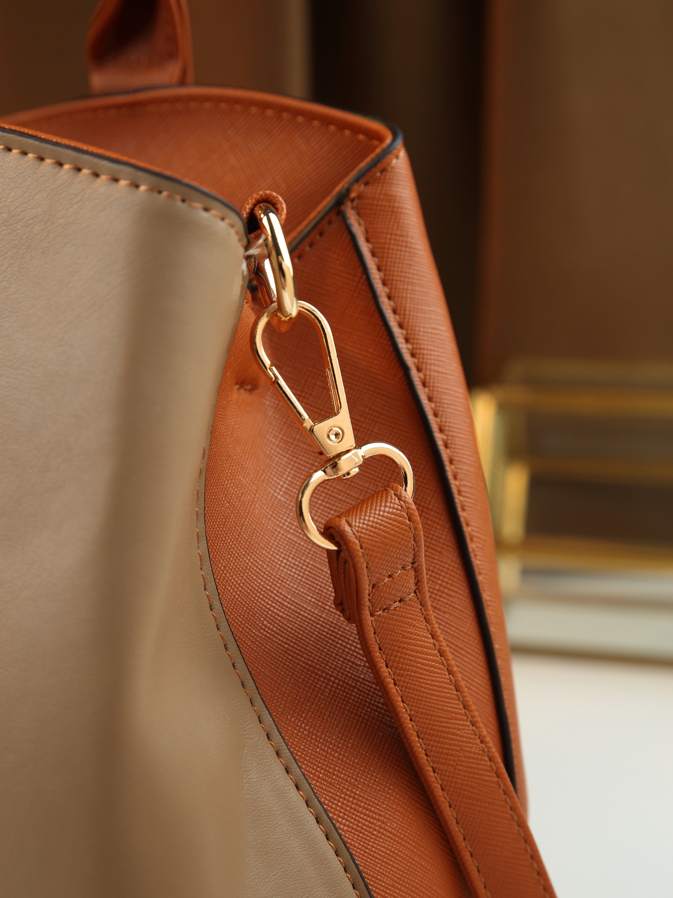 Modische Damen Handtasche Im 4-teile-set Mit Farbblock-design_voghion.com