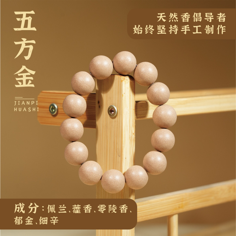 古法合香珠手串持久药香手持念珠中药材玫瑰佛珠车载挂饰|undefined
