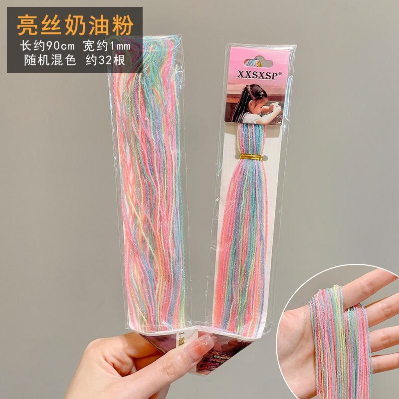 Cuerdas de color trenzadas sucias 2025 nuevas cuerdas de cabello trenzadas sucias correa de cabello trenzadas coloridas correa de cabello para niños correa de cabello