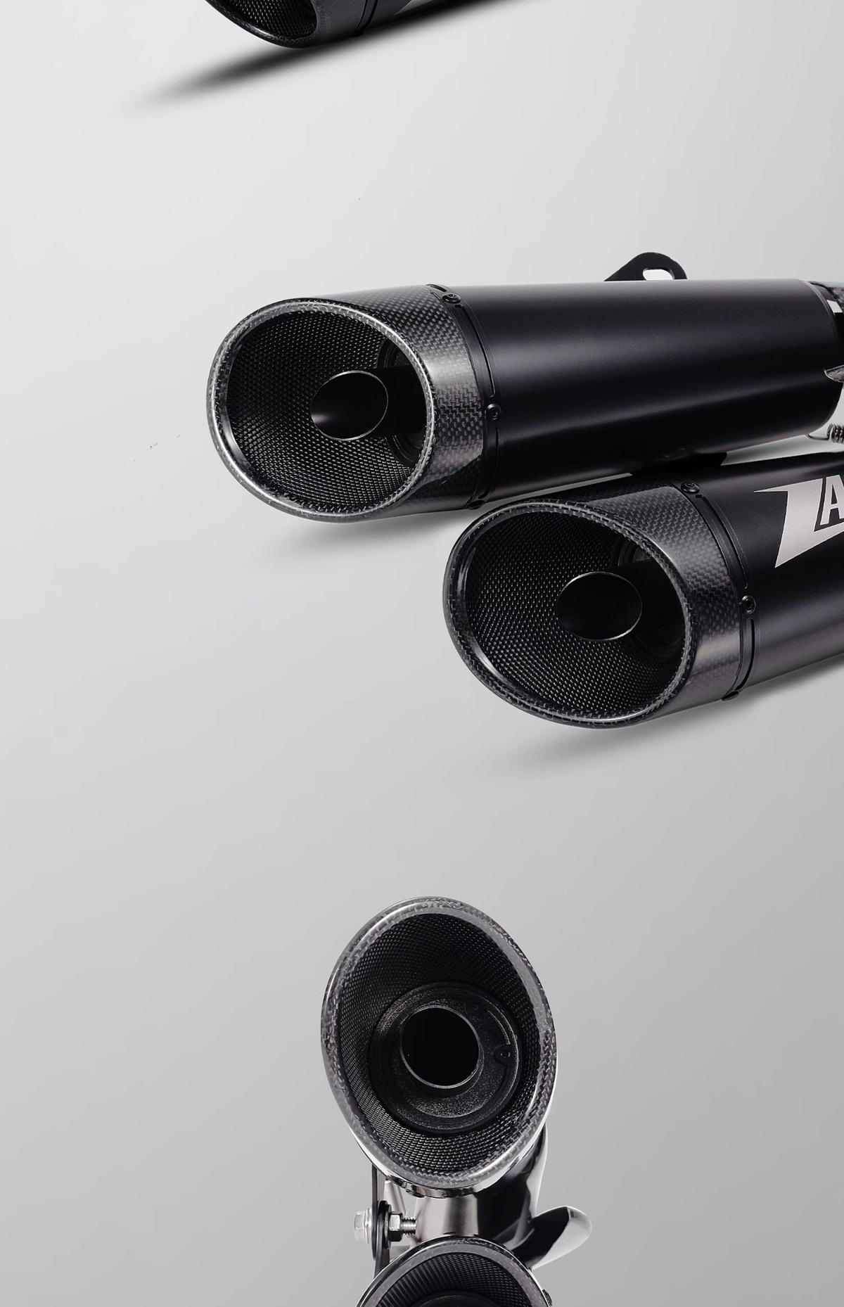 Suitable for motorcycle Kawasaki ninjaZX-4R RR modified tail section domestic silencer non-destructive double exhaust pipe