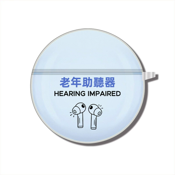 Black elderly hearing aid