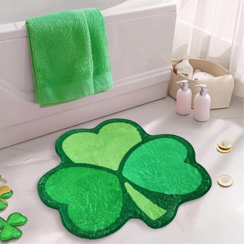 Cross-Border Clover-Shaped Faux Cashmere Bathroom Mat, Easy-Care Rocking Chair Rug, Amazon Temu Dropshipping Entryway Doormat Cross-Border Clover-Shaped Faux Cashmere Bathroom Mat, Easy-Care Rocking Chair Rug, Amazon Temu Dropshipping Entryway Doormat