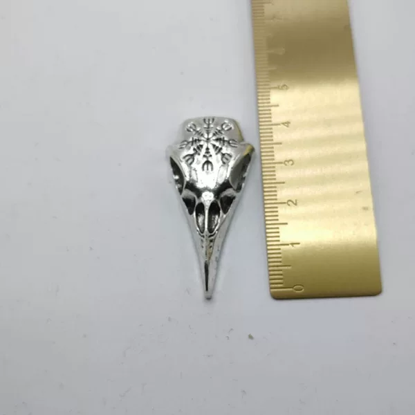 Cross-Border Popular Nordic Viking Accessories Crow Head Norwegian Pendant Halloween Skull Jewelry