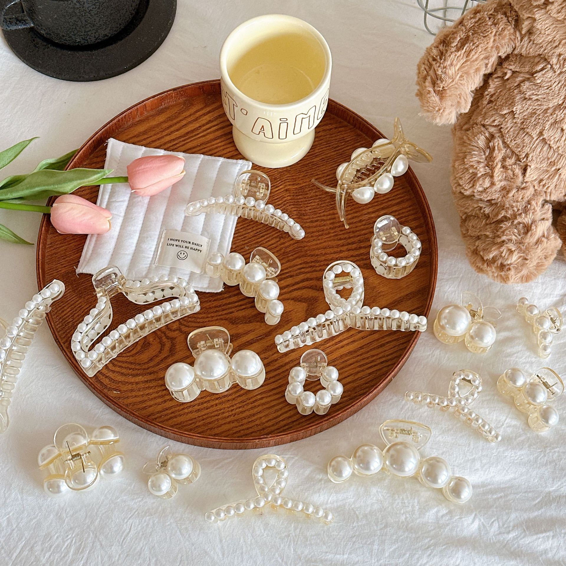 Sweet Korean Style Pearl Grace Barrettes