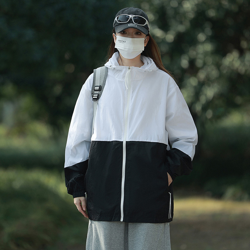 2025 新しい夏の日焼け止め服カップルスタイル夏薄型通気性抗 UV アイスシルク釣り日焼け止め服スーパー|undefined