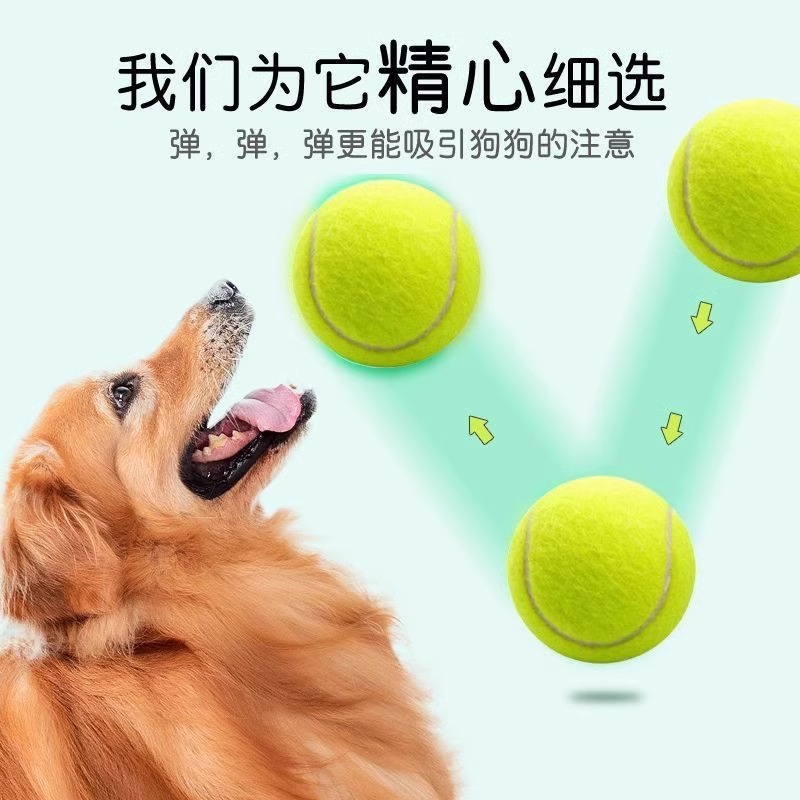 ペット用おもちゃ テニスボール 犬の歯ぎしり用 リバウンド弾性ボール アウトドアトレーニングボール インタラクティブおもちゃ 子犬の退屈解消|undefined