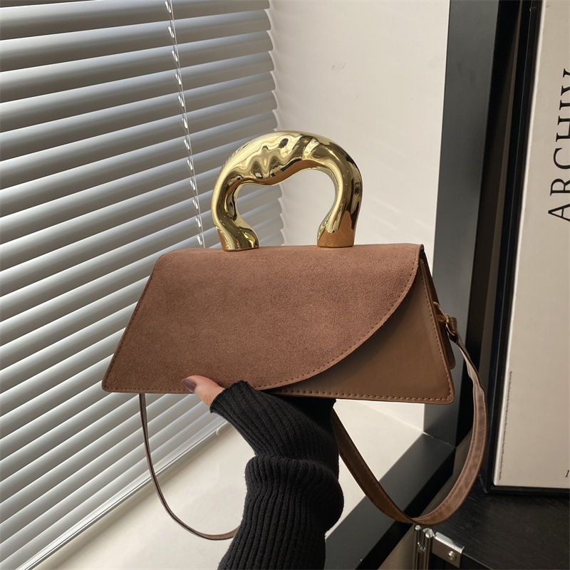 Cross-border 2025 nuevo diseño de nicho simple de textura alta bolso de hombro universal bolso pequeño