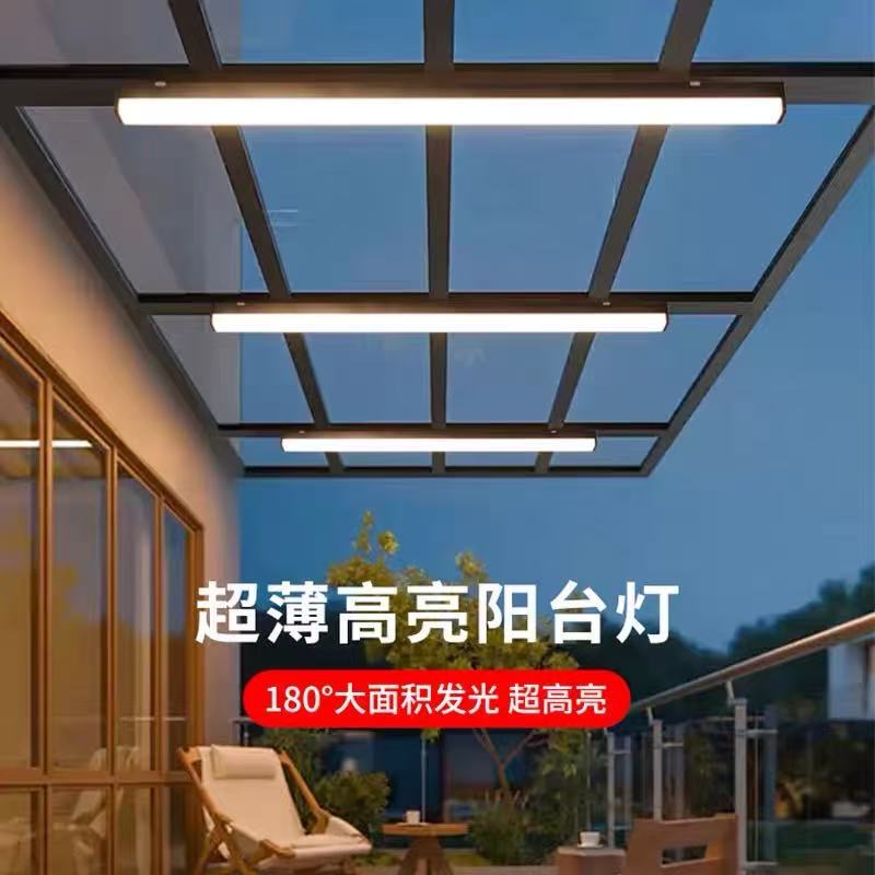 Sunlight Room Special Lamp Long Strip Ceiling Lamp Rainproof Eaves Super Bright LED Ultra-thin Remote Control Lighting Balcony Ceiling Lamp Sunlight Room Special Lamp Long Strip Ceiling Lamp Rainproof Eaves Super Bright LED Ultra-thin Remote Control Lighting Balcony Ceiling Lamp
