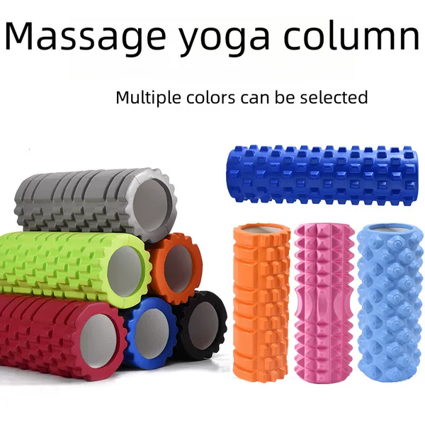 EVA foam shaft yoga column crescent hollow wolf tooth stick fitness yoga foam roller yoga massage stick