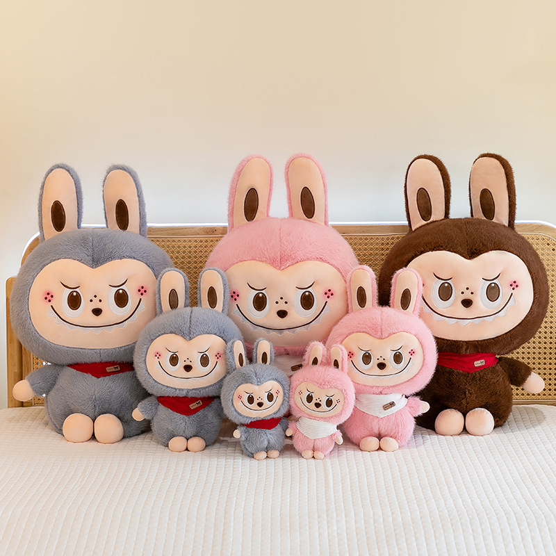 봉제 인형 하이 퀄리티 어린이 생일 선물 도매를 둘러싼 국경 귀여운 토끼 갈비 천